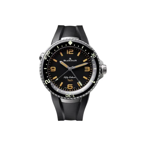 BLANCPAIN Автоматический Механический Движение Мужские FIFTY FATHOMS Часы 47 мм Черные