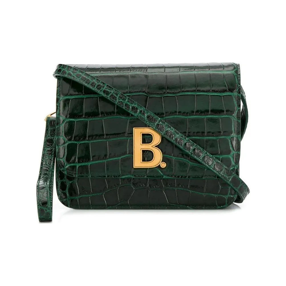 Balenciaga Leather Shoulder Bag Crossbody Bag Regular Women's Green