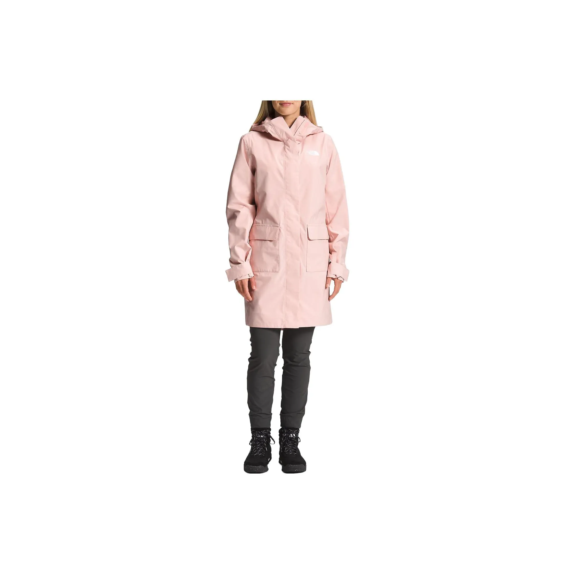 THE NORTH FACE Women's City Breeze Rain Parka II Jacket Pink