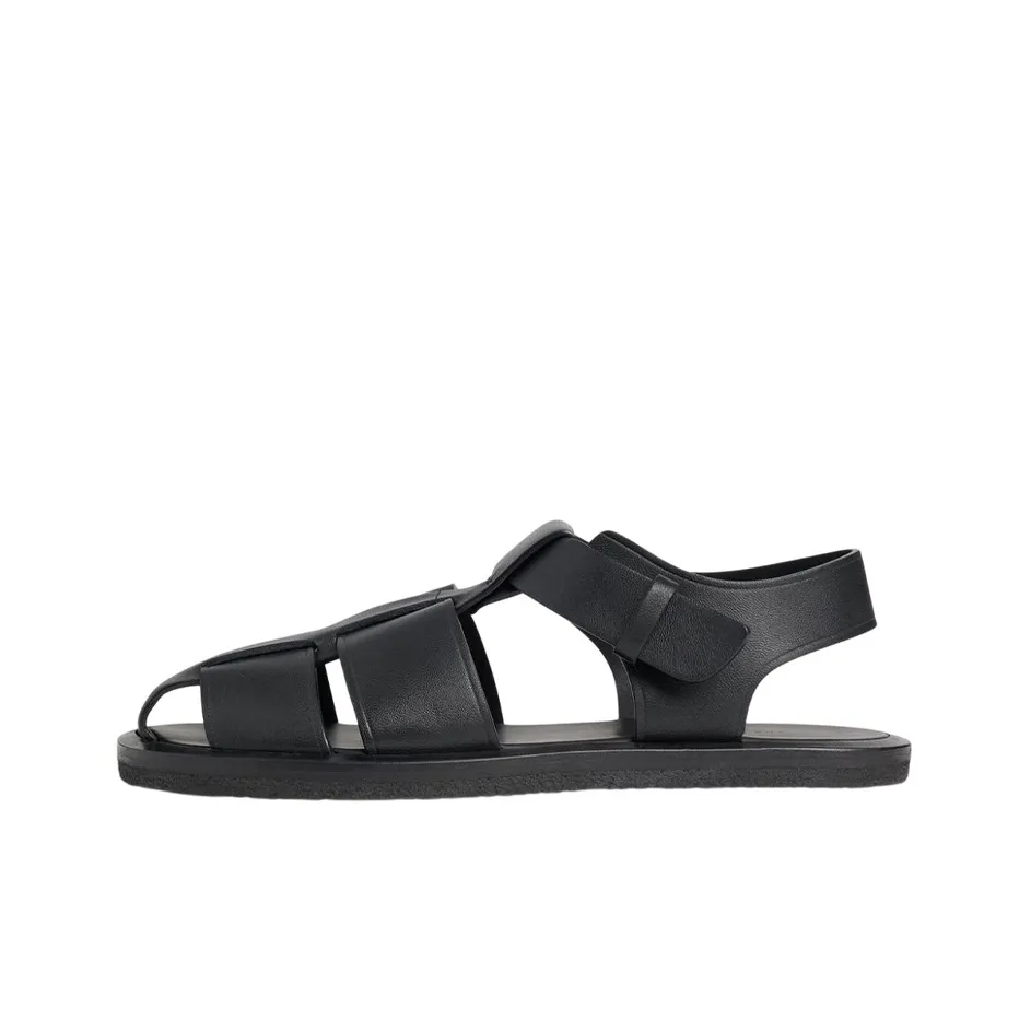 THE ROW Caged Design Leather Sandals