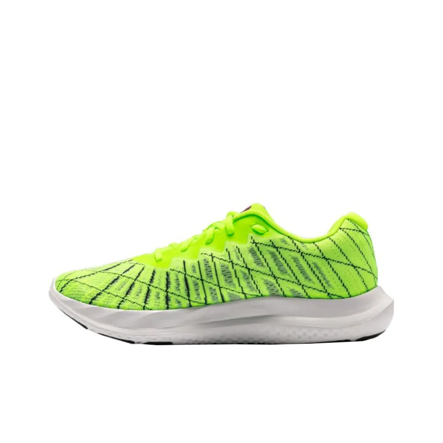 Under Armour Charged Breeze 2 Low Топ Повседневные Беговые Кроссовки Мужские Черные Зеленые
