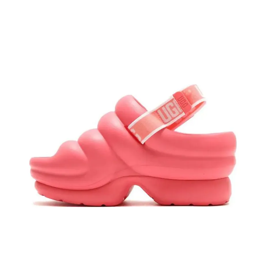 Атмос Розовый x UGG Стильные Сандалии Женские Клубничный Крем
