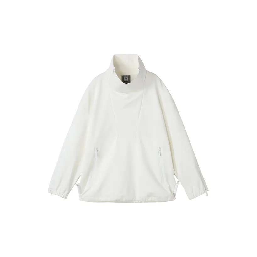 NORVINCY Outerwear Trendy Brand Half Open Collar Without Hood Sweatshirt Unisex
