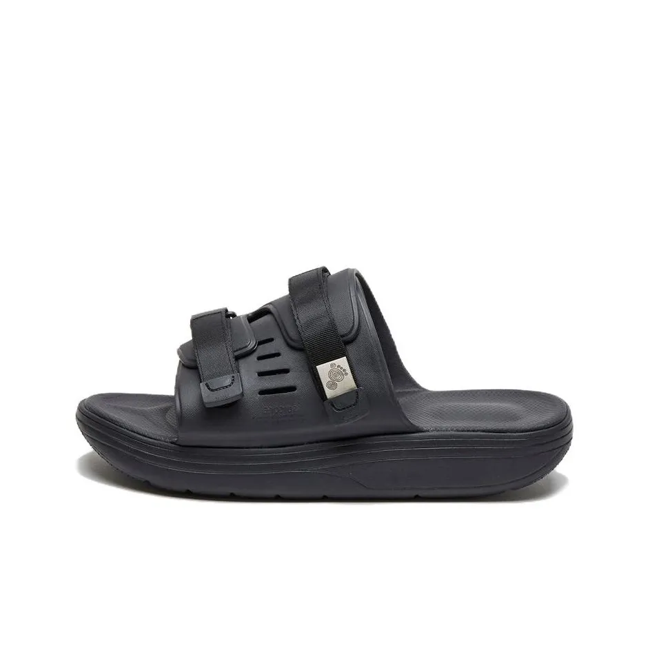 SUICOKE Резиновая подошва устойчивая к истиранию антибактериальные слипоны мужской черный