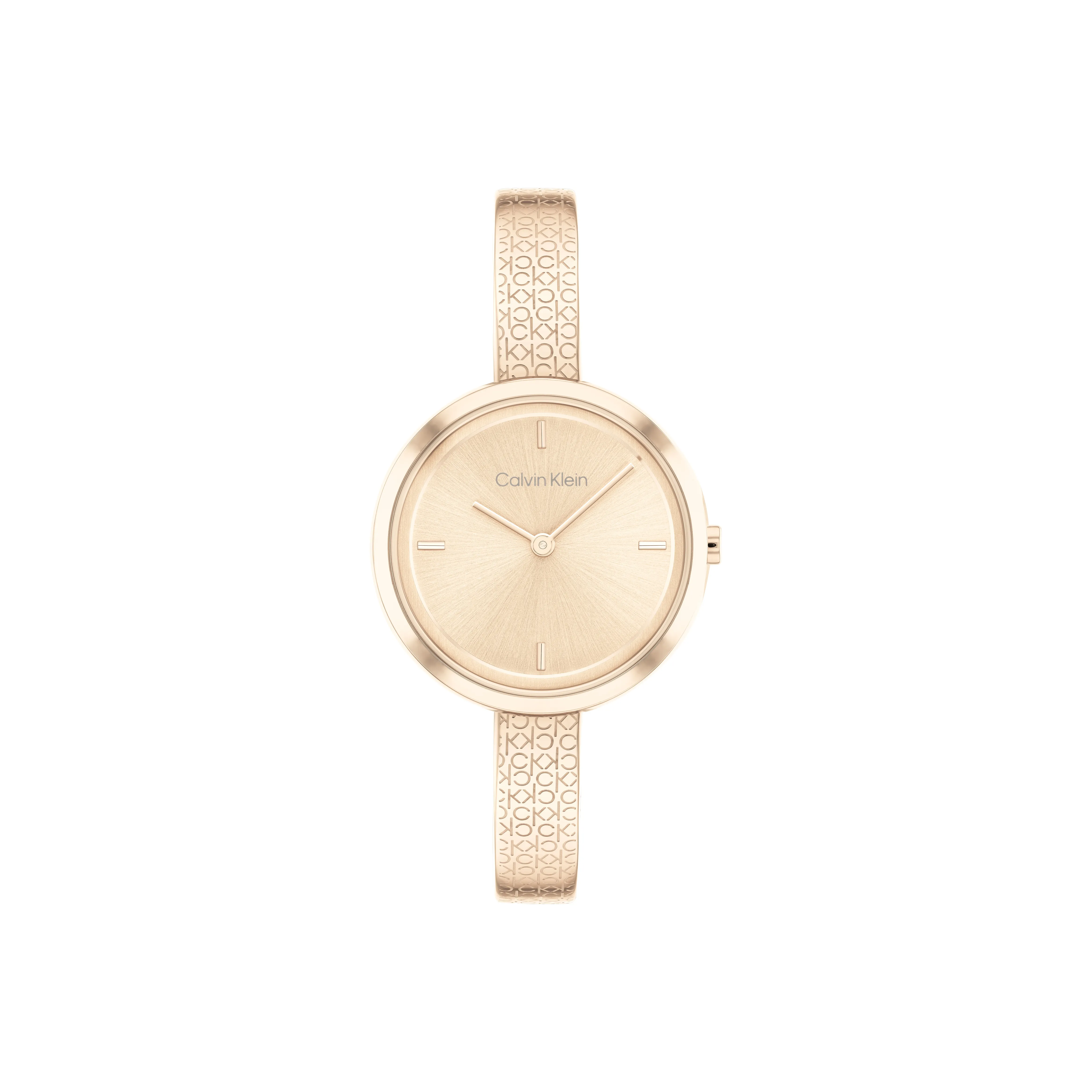 Calvin Klein Wind Style Collection Женские часы Кварцевый механизм Ремешок из нержавеющей стали 30 мм Золотой циферблат