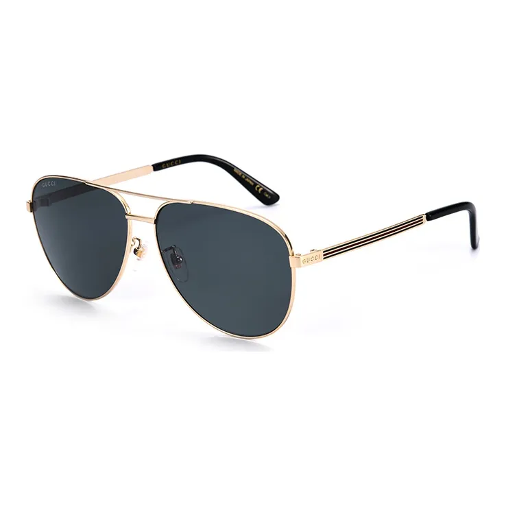 GUCCI Metal Aviator Sunglasses Men's Blue