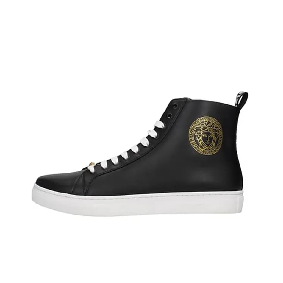 FANSIZHE High Top Stylish Skateboarding Shoes Men's Black