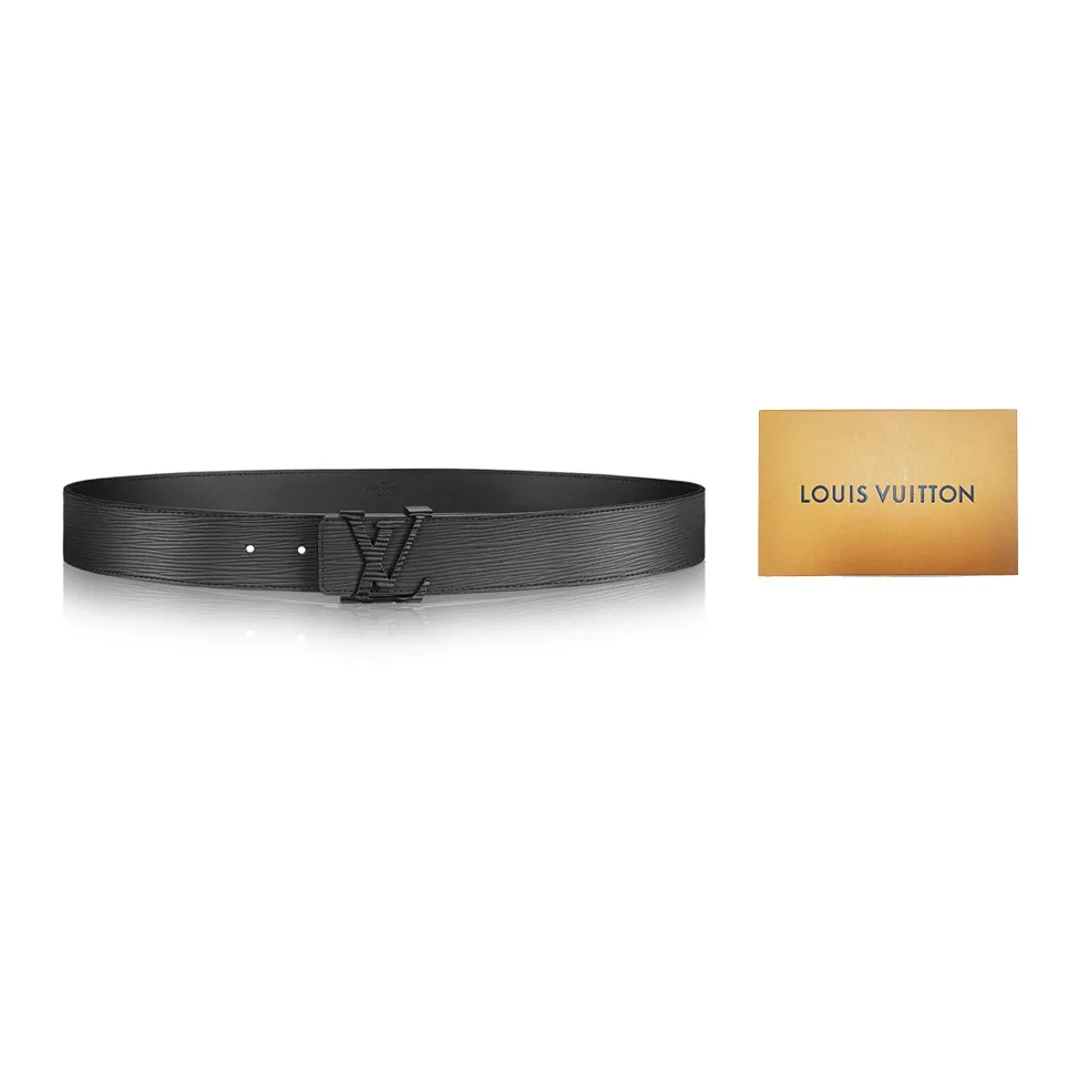 LOUIS VUITTON Initiales Leather Belts Men's