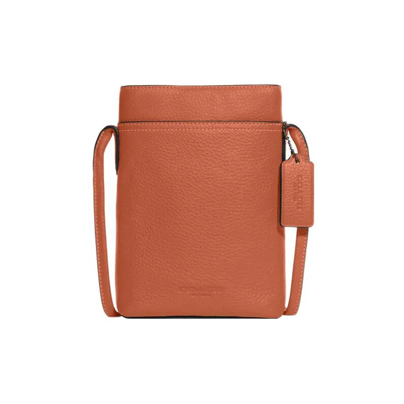 COACH Hudson Кожа Сумка через плечо Мини Мужская Коричневая