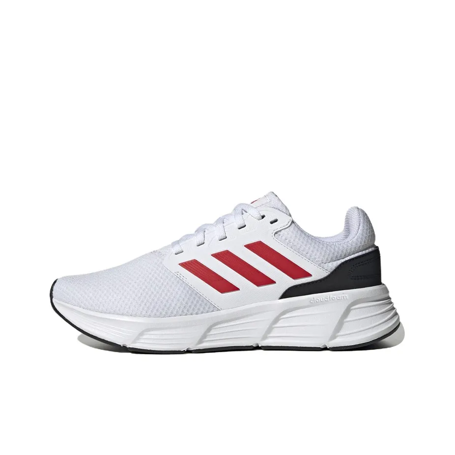 Adidas Galaxy 6 Cloud White Better Scarlet Core Black