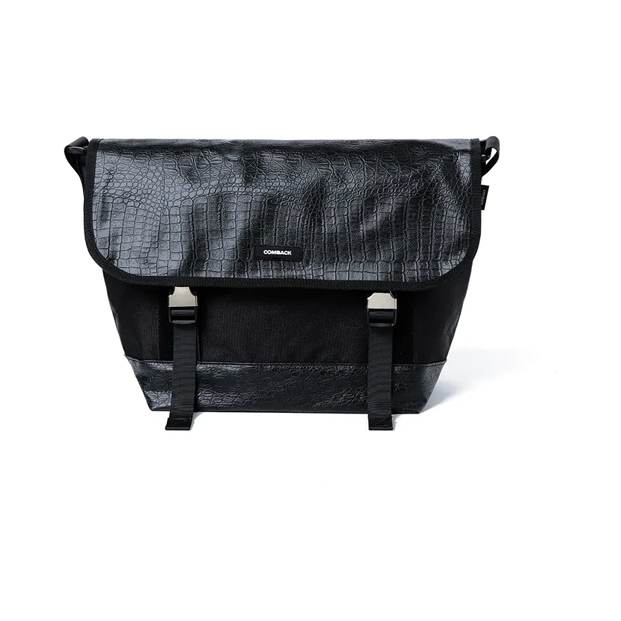 COMBACK Polyamide Messenger Bag, Shoulder Bag, Crossbody Bag Tubas Unisex Black