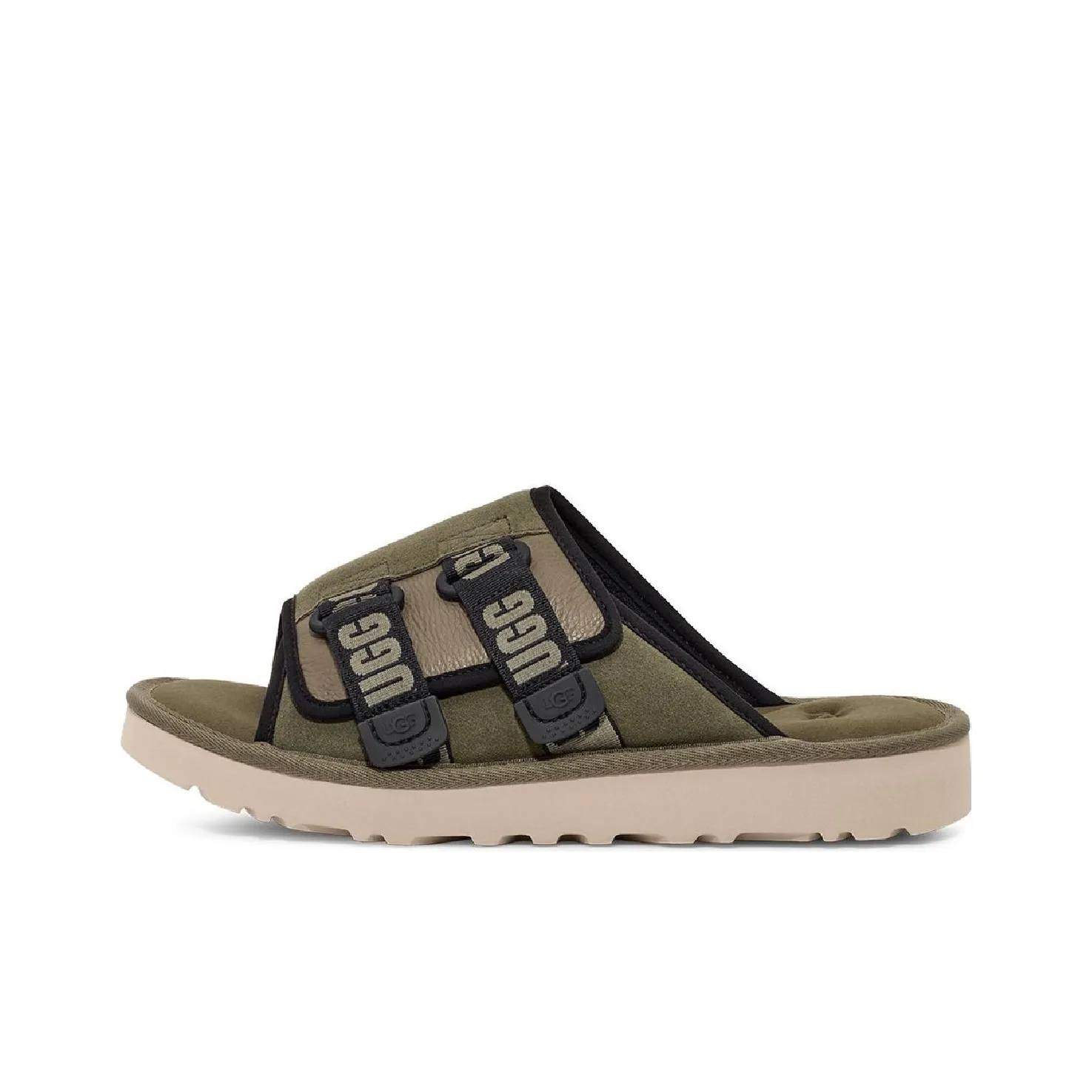 UGG Goldencoast Strap Slide Stylish Sandals Men's Moss Green