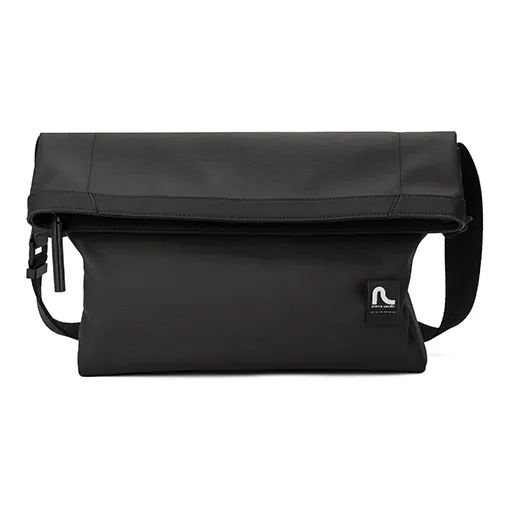 PIERRE CARDIN Minimalist Style Trendy Youth Messenger Bag Backpack Regular Men's Black