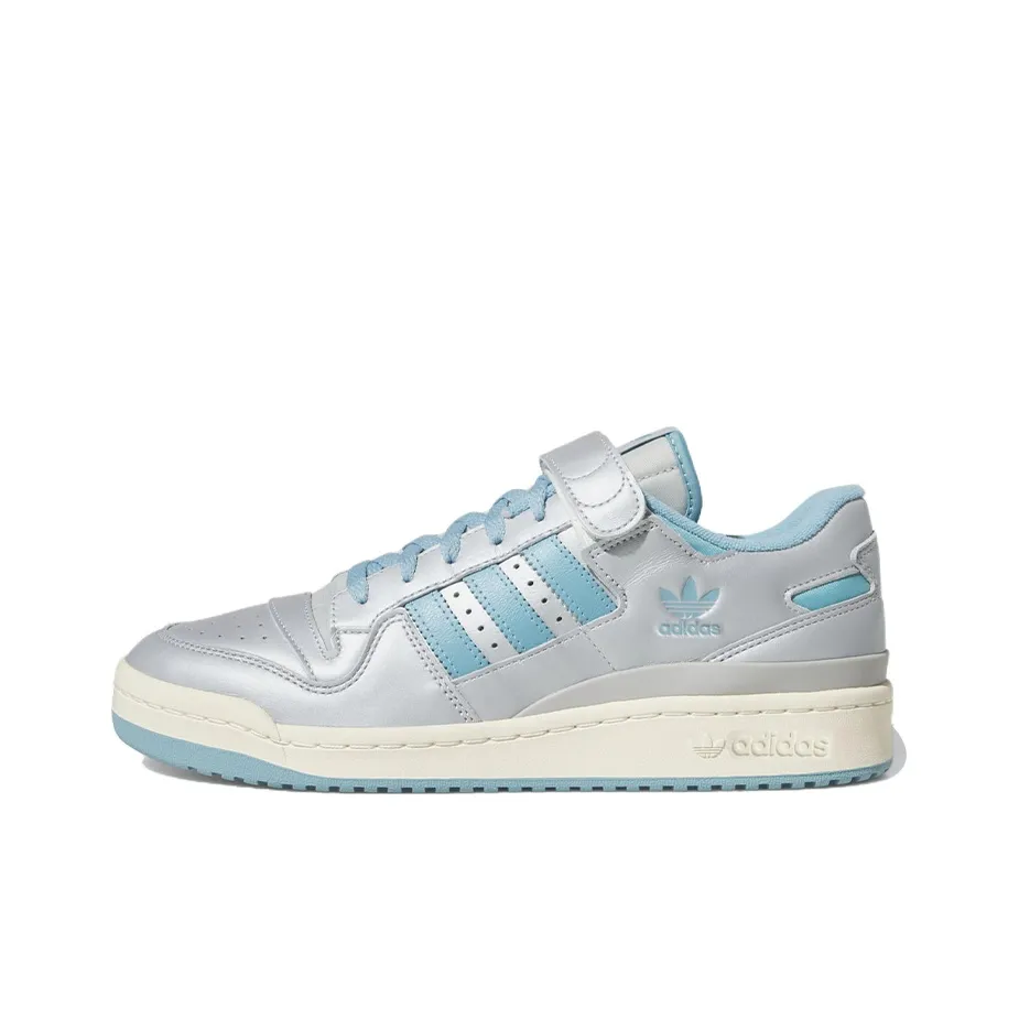 Adidas Originals FORUM Skateboard Shoes Men Low Top Silver/Blue