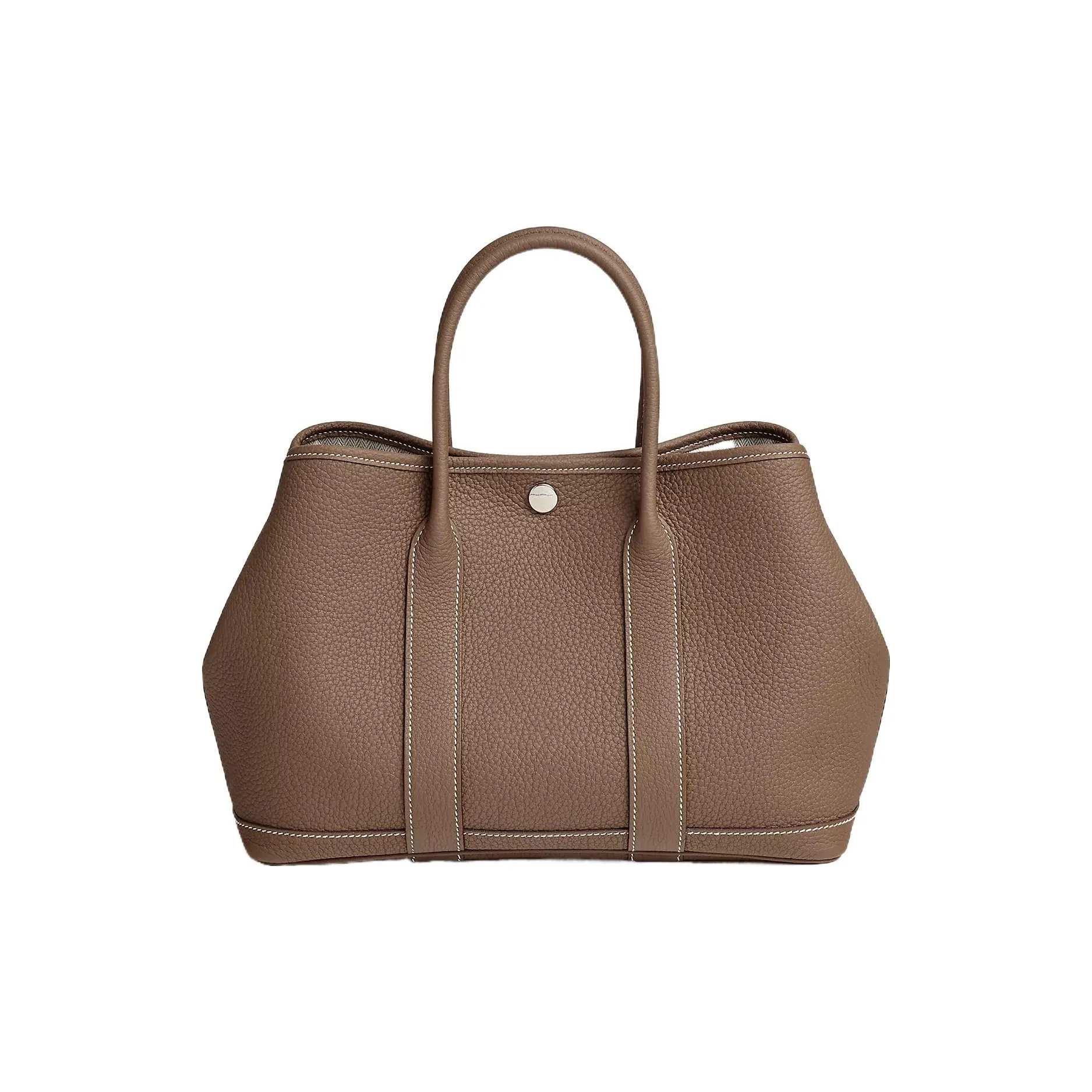 HERMES Garden Party Negonda Calfskin Garden Bag Handbag 30 Unisex 18 Etoupe Elephant Gray
