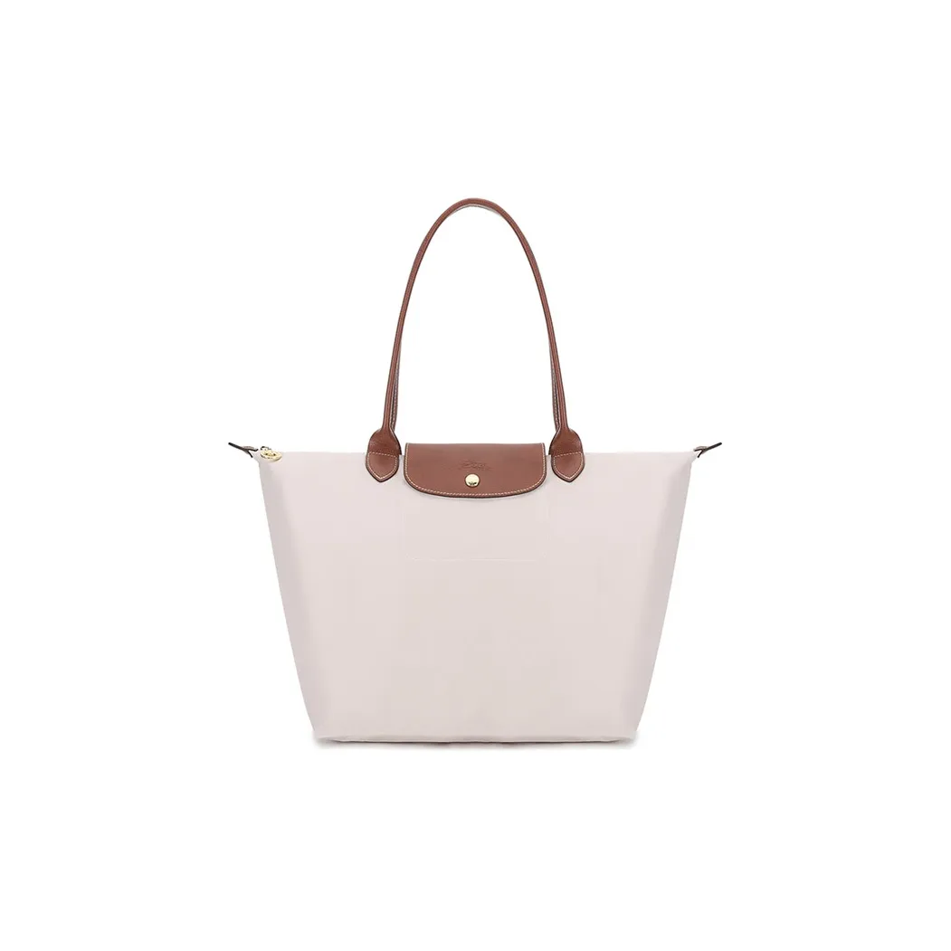 LONGCHAMP Canvas Shopping Bag Dumpling Bag Shoulder Bags Large Size Women's Paper Color