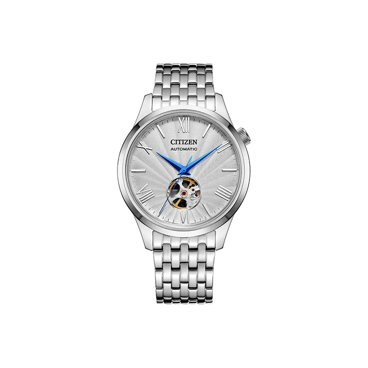 CITIZEN Mechanical Movement Stainless Steel Strap Watch Unisex White Dial