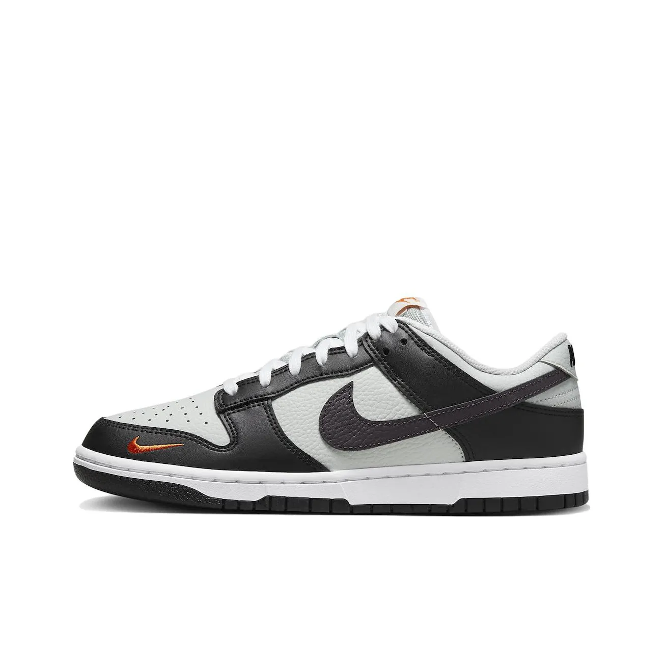 Nike Dunk Low Black Total Orange Mini Swoosh