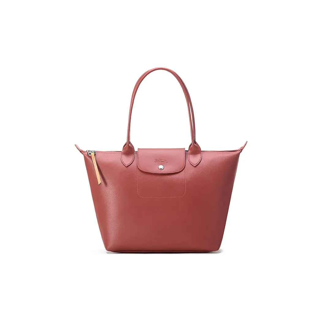 LONGCHAMP Le Pliage City Coated Canvas Dumpling Bag Handbag, Shoulder Bag Trumpets Women's Terracotta