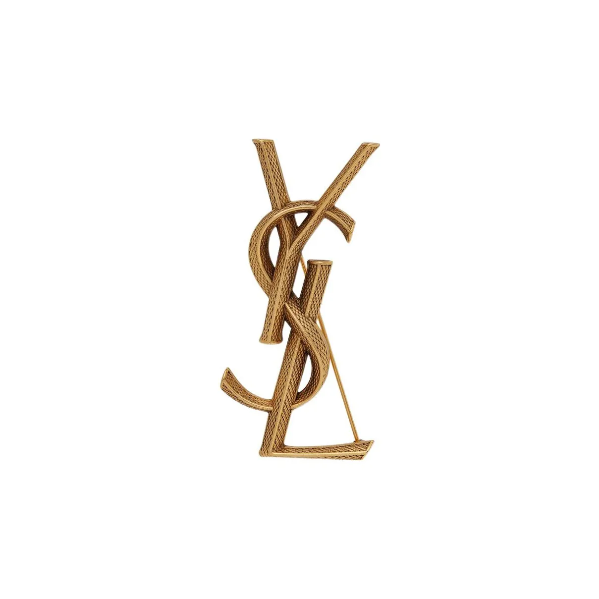 Saint Laurent Geldscheinklammer mit Logo-Gravur Silber