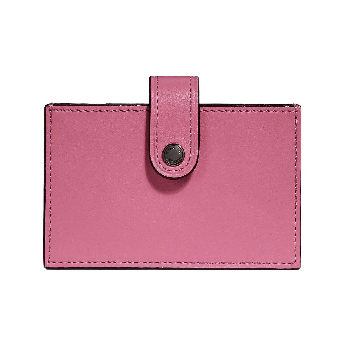 COACH Accordion Card Case Leather Accordion Card Holder Regular Women's Red