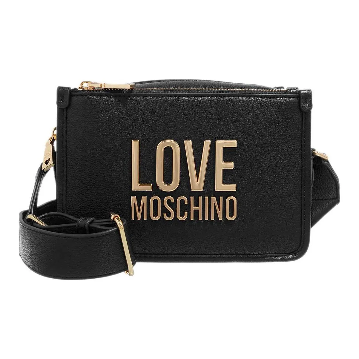LOVE MOSCHINO Искусственная кожа Camera Сумка Сумка через плечо Мини Женская Черная