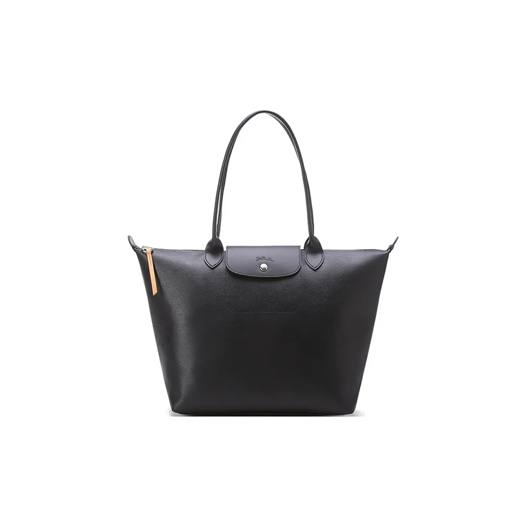 LONGCHAMP Le Pliage City Coated Canvas Dumpling Bag, Handbag, Shoulder Bag Women's Black