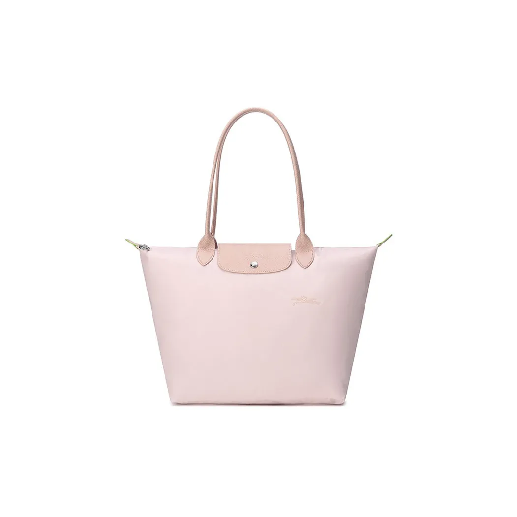 LONGCHAMP Le Pliage Green Canvas With Leather Canvas Bag Handbags Large Size Women's Cherry Blossom Pink