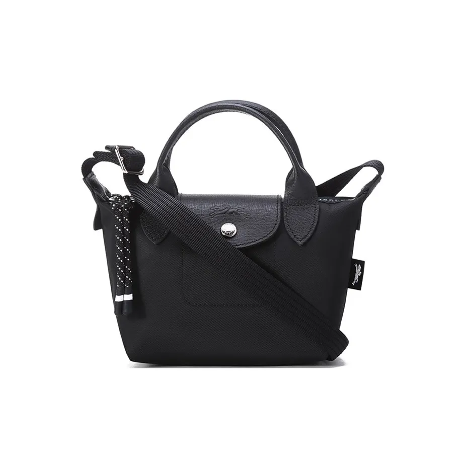 LONGCHAMP Le Pliage Energy Nylon Canvas HandBags Coccinelle Shoulder Bag Crossbody Bag Mini Women's Black