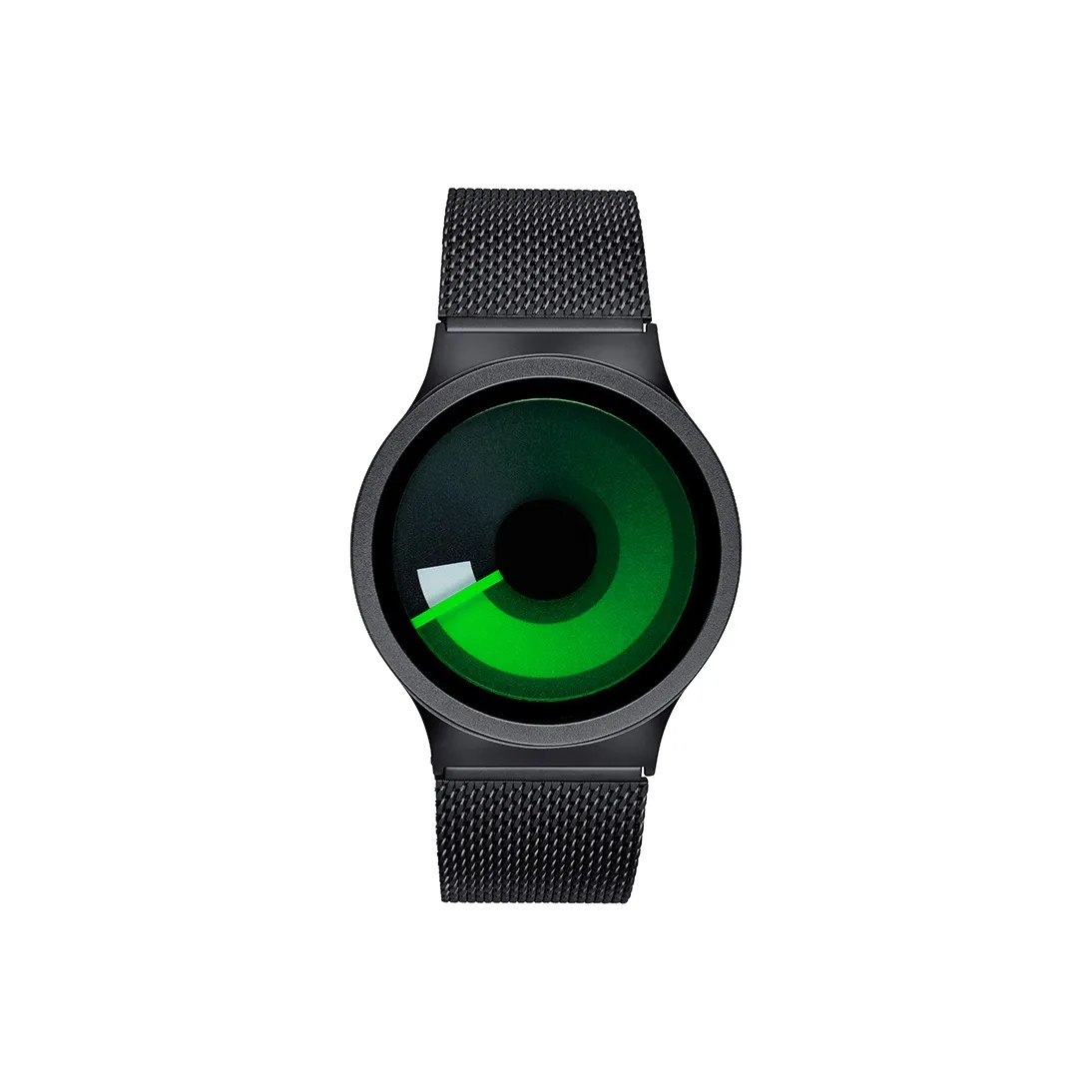 ZIIIRO Кварцевый механизм Женские часы Watch Черный циферблат Нержавеющая сталь Корпус часов Нержавеющая сталь Ремешок Horizon XS