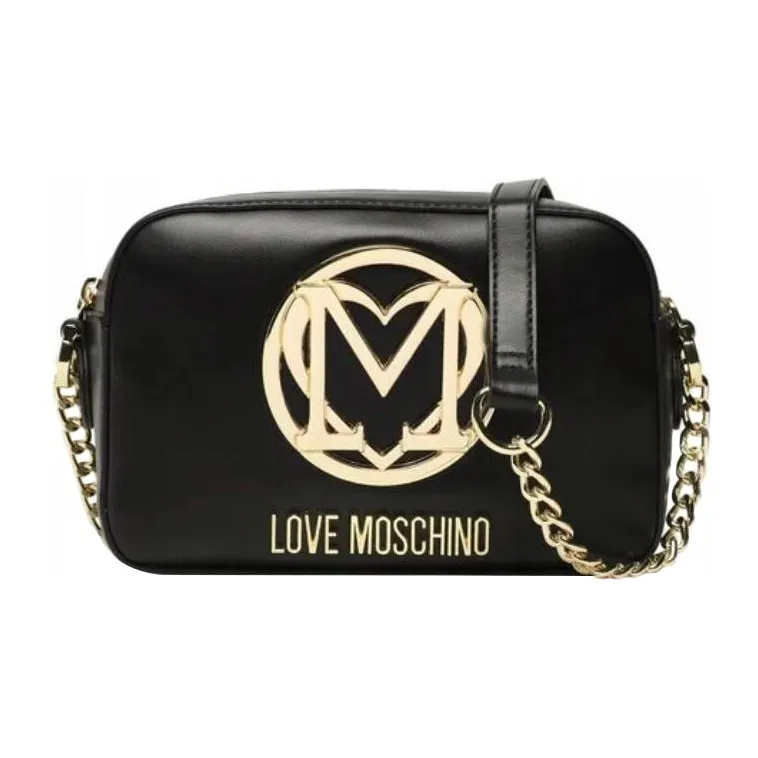 LOVE MOSCHINO ПУ (полиуретан) Camera Сумка Сумка через плечо Маленькая Женская Черная