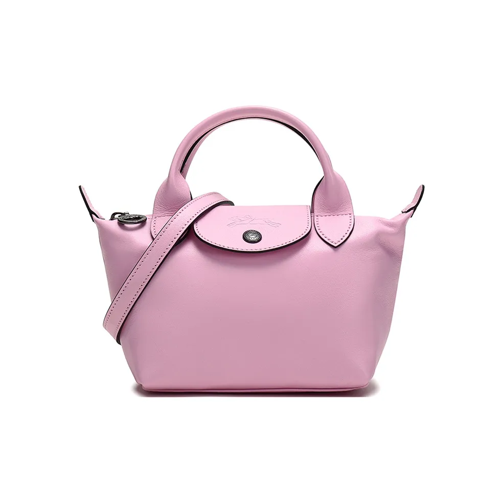 LONGCHAMP Le Pliage Cuir Sheepskin Marni Bag Handbag Shoulder Bag Crossbody Bag Mini Women's Pink
