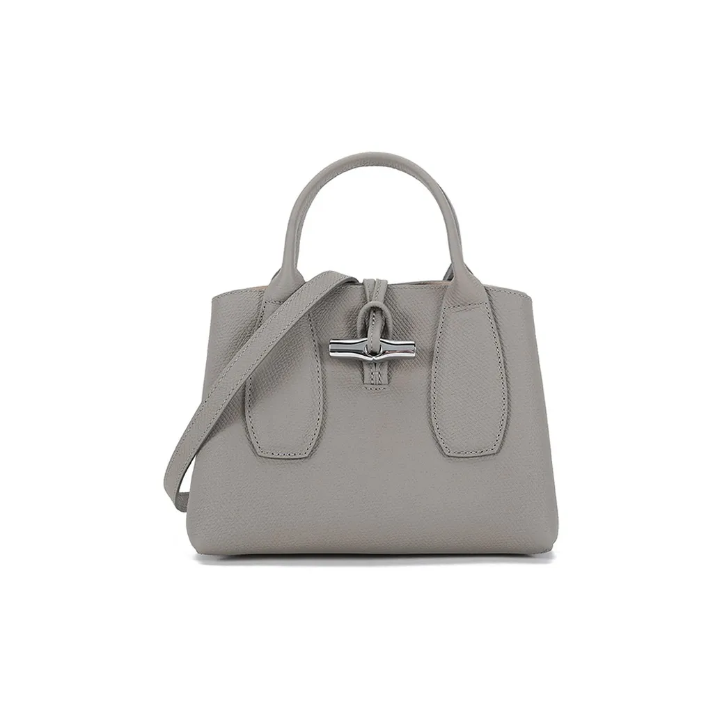 LONGCHAMP Small Roseau Leather Tote Bag
