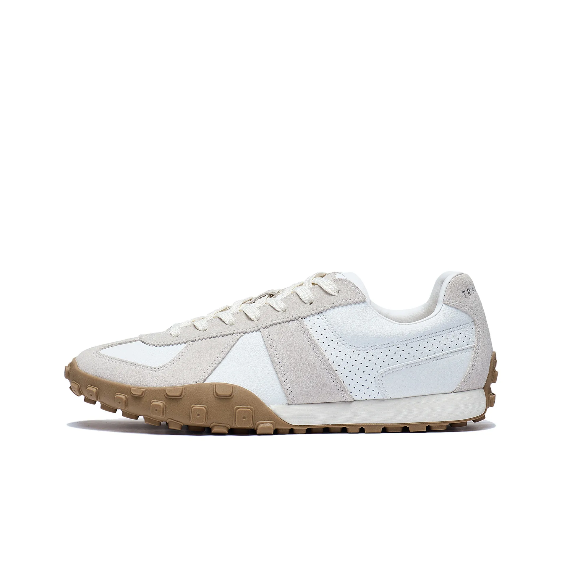 LINING Cloud River Коллекция VTNG Противоскользящий Устойчивый к истиранию Низкий Топ Немецкая Армия Кроссовки Мужские Белый Серый