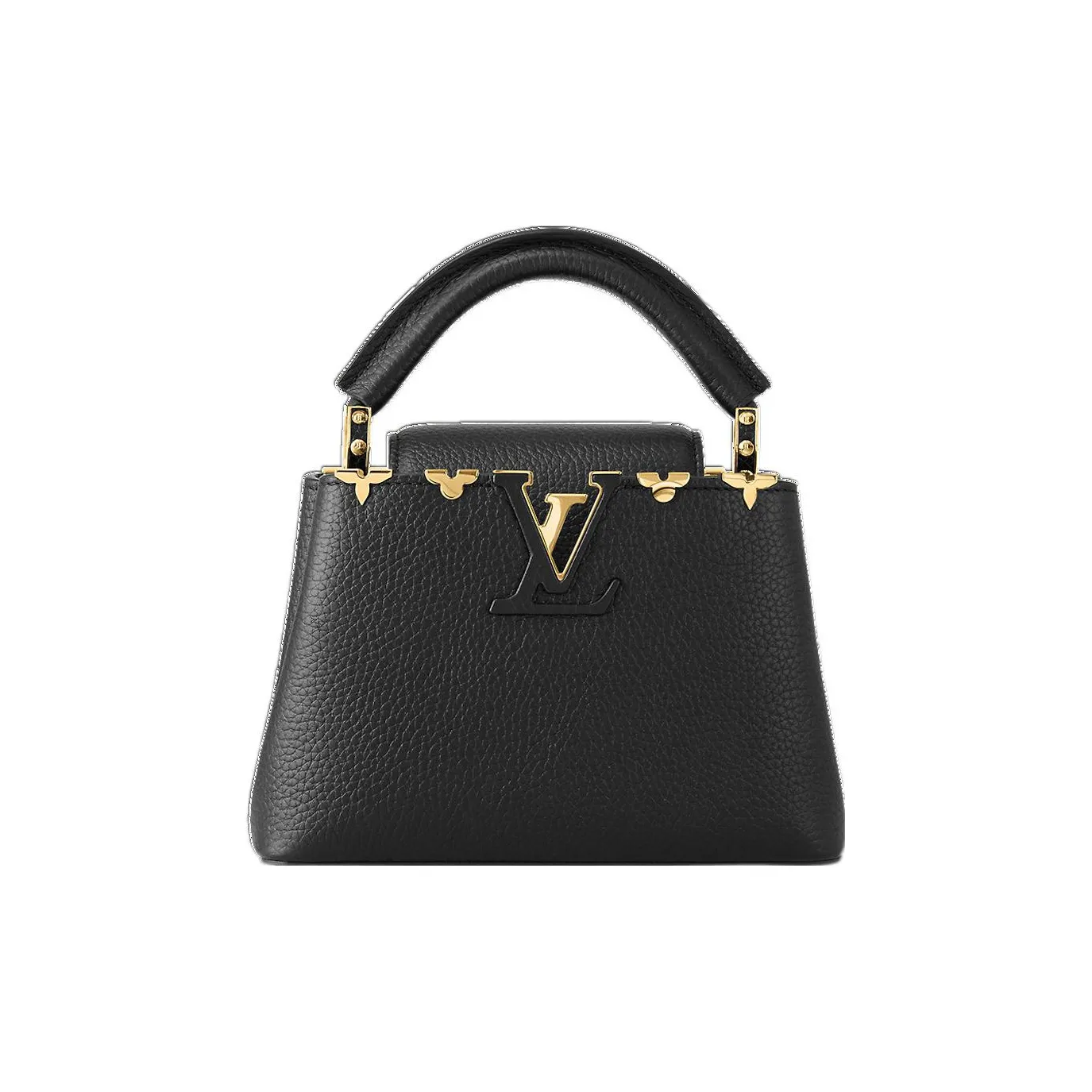 LOUIS VUITTON Capucines Taurillon Leather Shoulder Bag, Crossbody Bag, Handbag Mini Women's Black