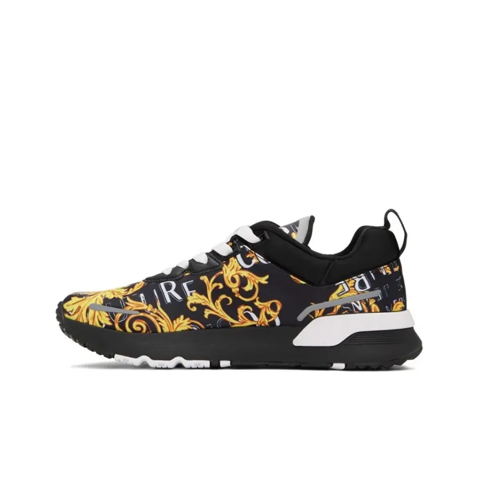 VERSACE JEANS Couture Barocco-print Panelled Sneakers