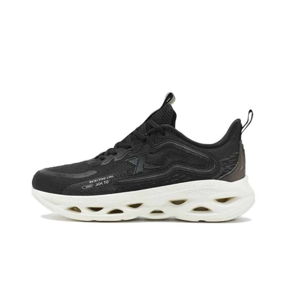 XTEP Shock Absorption Spinning 10.0 Anti Slip And Wear Resistant Breathable Low Top Running Shoes Women's Black