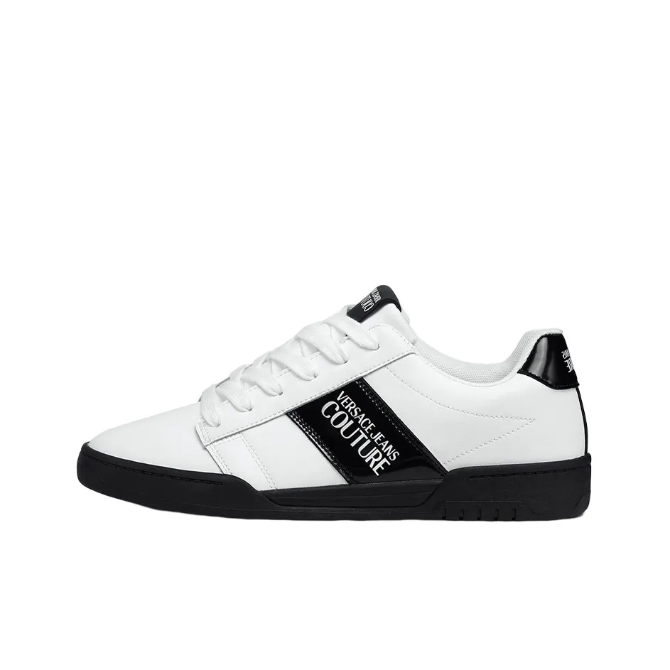 VERSACE JEANS Couture Brooklyn Low-Top Stylish Skateboarding Shoes Men's White