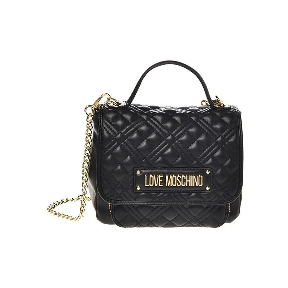 LOVE MOSCHINO ПУ (полиуретан) Полиуретан Сумка через плечо Сумка на плечо Сумка Маленькая Женская Черная