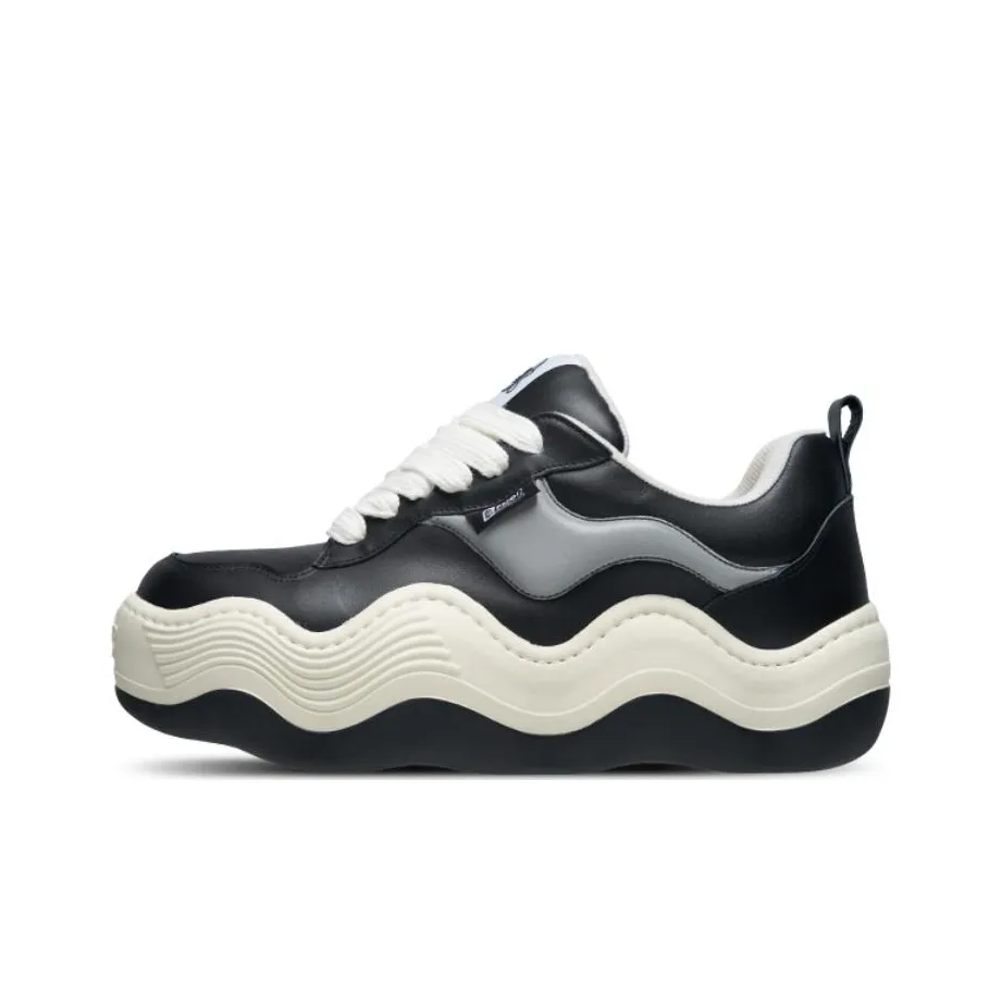 ALLUME FEU X FUQICENTURY x Heyday Low Top Skateboard Shoes Unisex Black