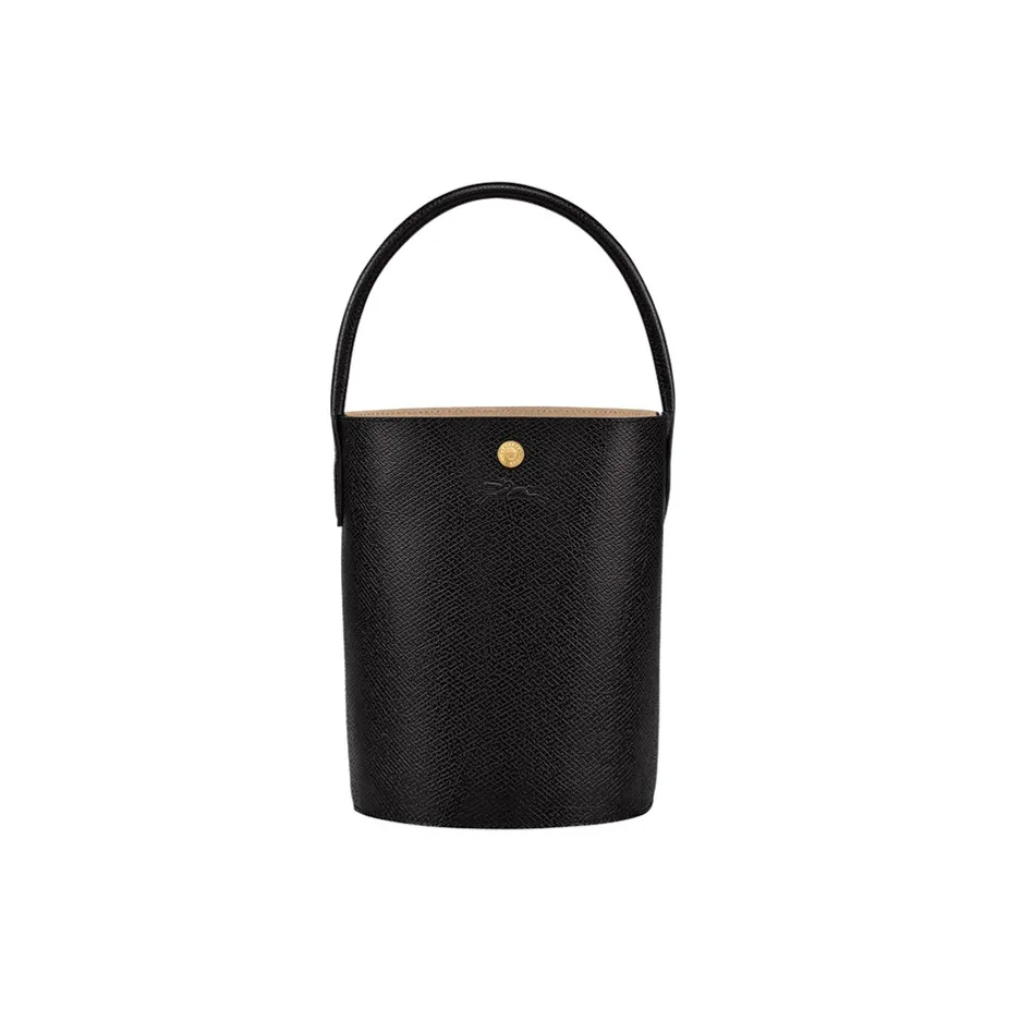 LONGCHAMP Épure Корова Кожа Ведрообразная Сумка Маленькая Женская Черная