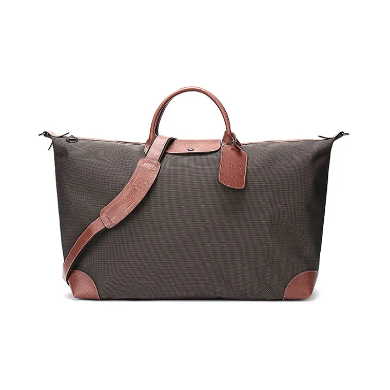 LONGCHAMP Boxford Fabric Handbag Shoulder Bag Travel Bag Travel Bag Unisex Brown