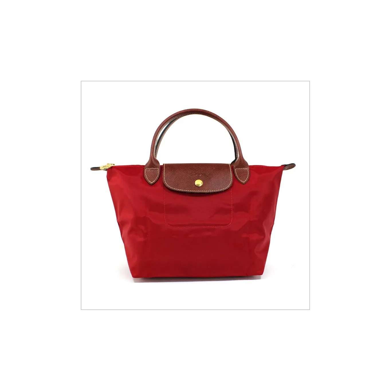 LONGCHAMP Le Pliage Fabric Dumpling Bag Handbag Trumpets Women's Red