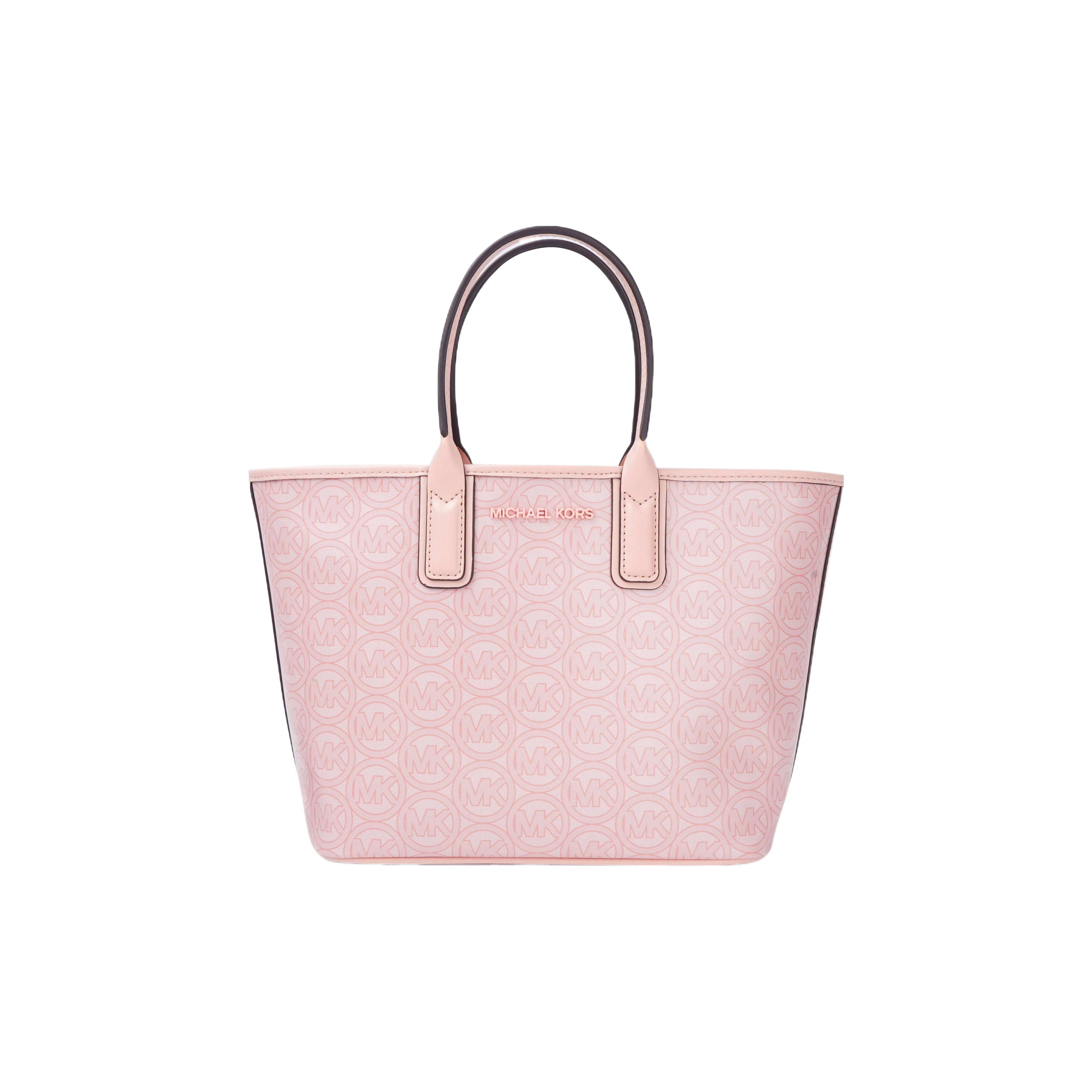 MICHAEL KORS Leather Tote Bag Shopping Bag Handbag Small Size Women's Pastel Pink