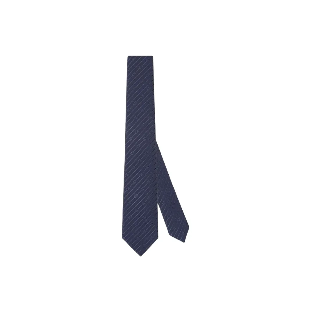 GUCCI Ties Men's Dark Blue