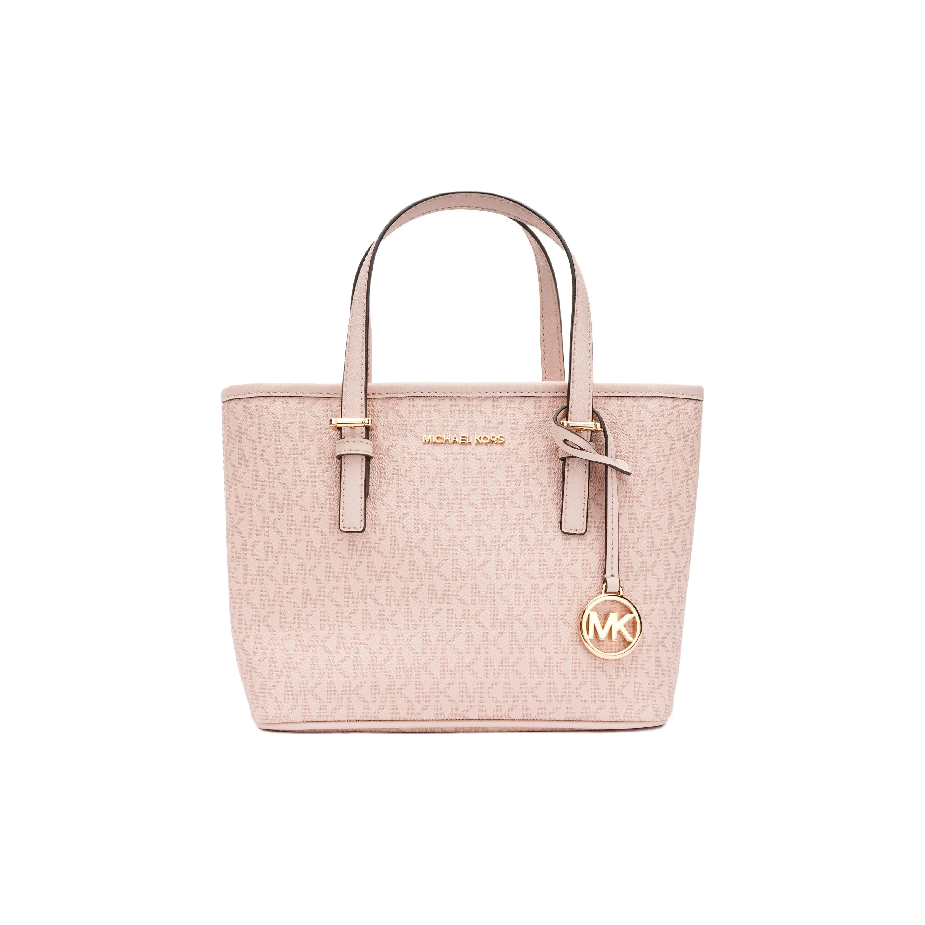 MICHAEL KORS Jet Set Leather Tote Bag Shopping Bag Shoulder Bag Handbag Mini Women's Ballet Pink