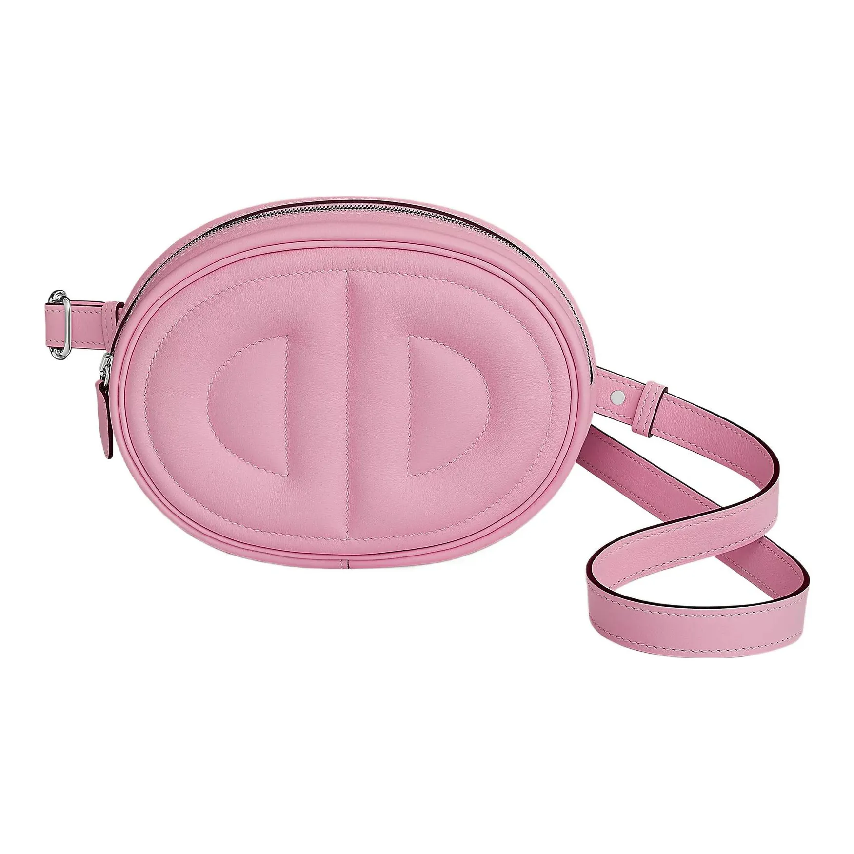 HERMES Swift Calfskin Shoulder Bag Crossbody Bag Fanny Pack Small Size Women's X9 Mauve Sylvestre Silk Gourd Purple