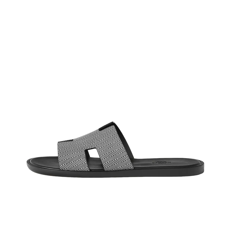 HERMES Izmir Slide Slippers Men's Black White