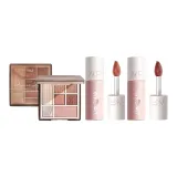 아이섀도우 팔레트 앰버 밀크 커피 + 립 퓨레 M01 시나몬 레드 티 + M02 체리 치즈
