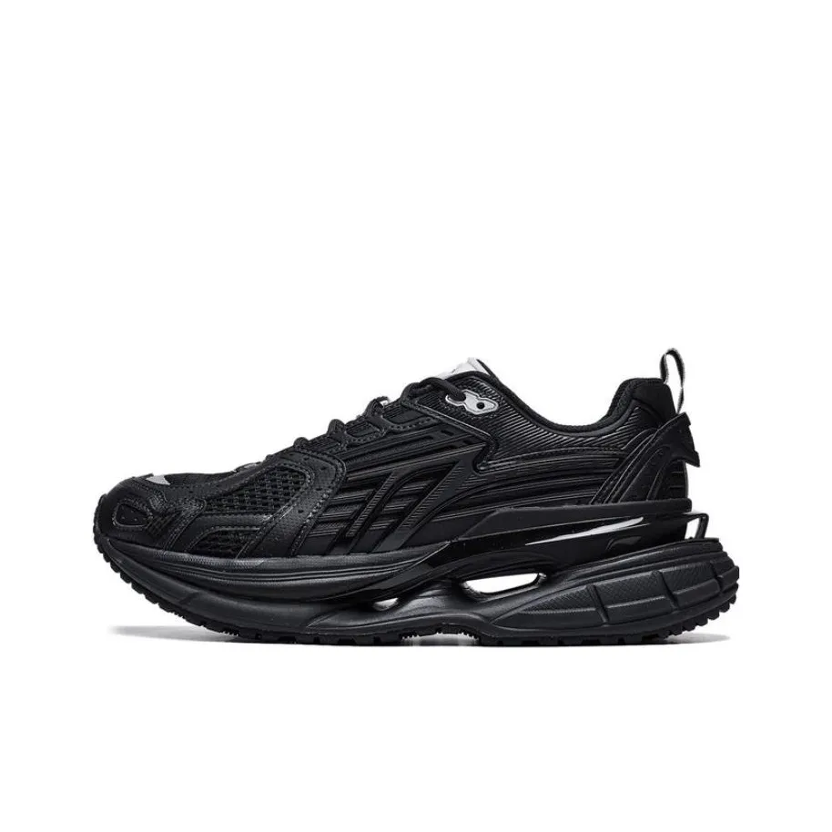 LiNing Comet 5 Slip-resistant Abrasion-resistant Low Top Casual Men's Black LiNing Comet 5 Противоскользящий Устойчивый к истиранию Низкий Топ Повседневный Мужской Черный